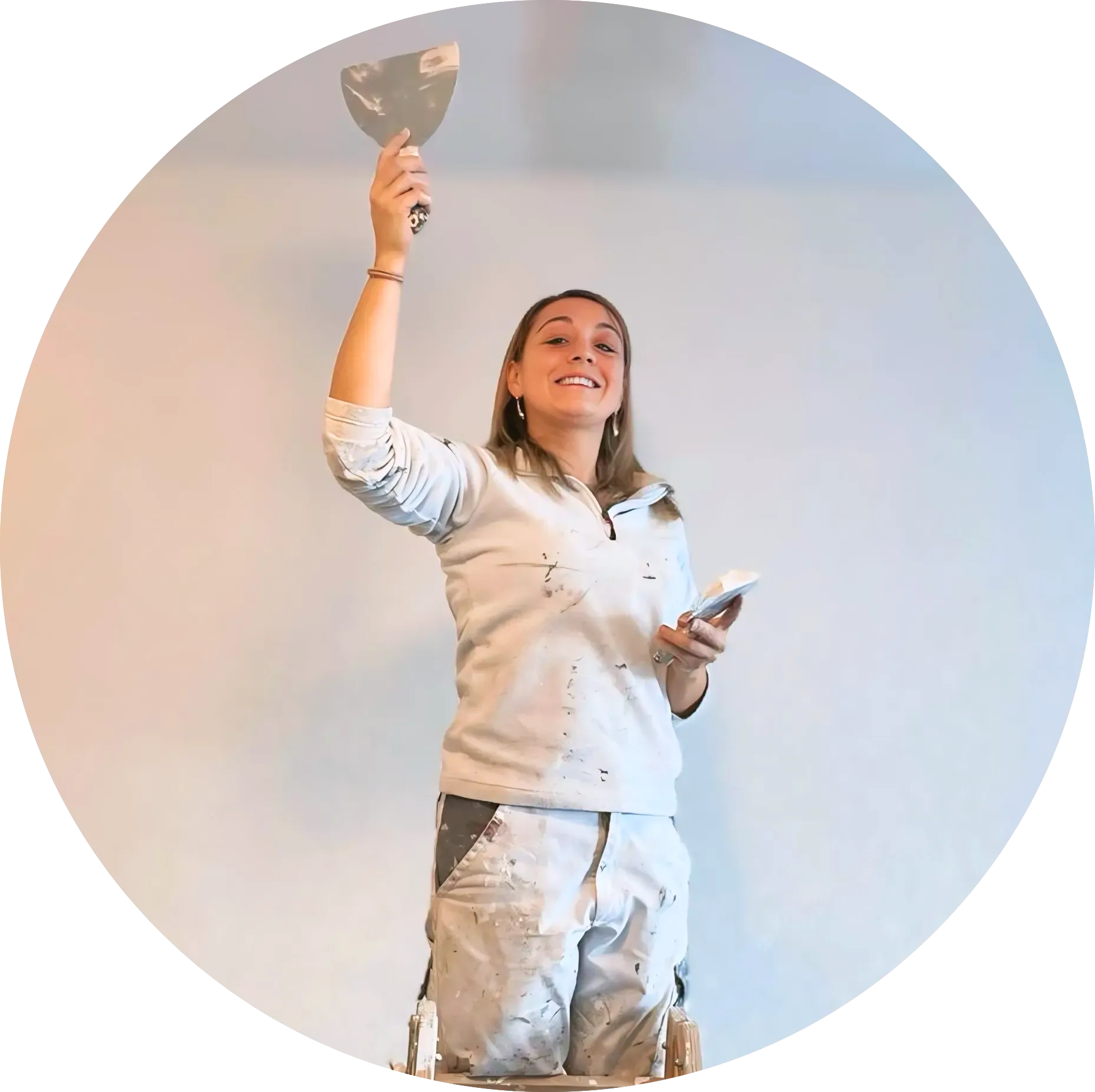 Stéphanie, peintre en bâtiment CFC